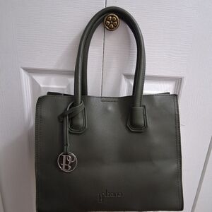 NWOT Bolzano Olive Green Tote/Crossbody Bag    Size 13"×10"